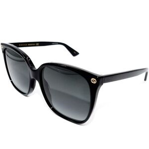 Gucci Black Oversized Square Sunglasses